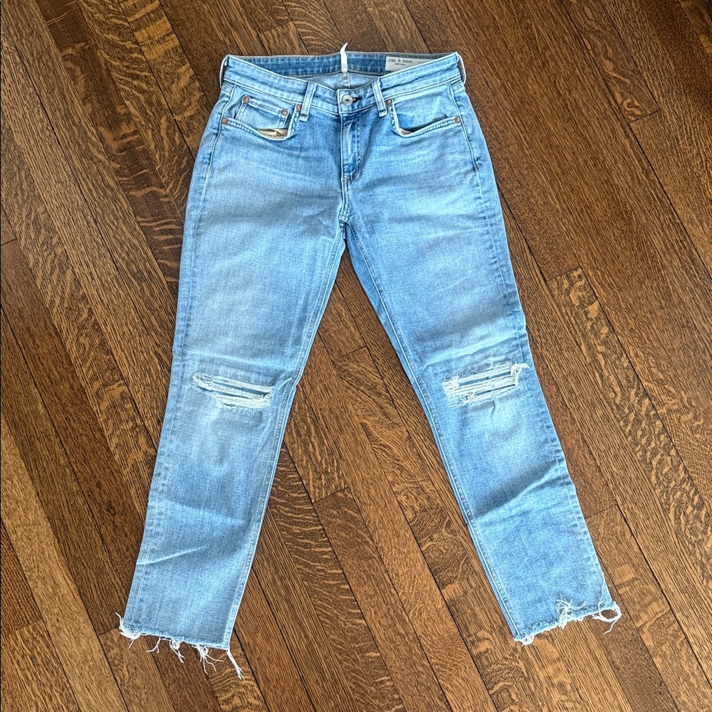rag & bone Dre Low Rise Slim Boyfriend in Alyssa
